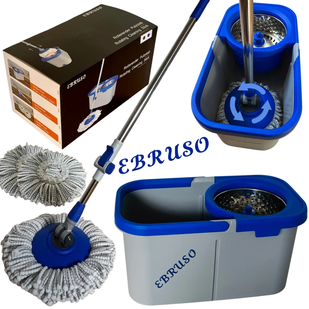 EBRUSO Putzeimer Set in blau