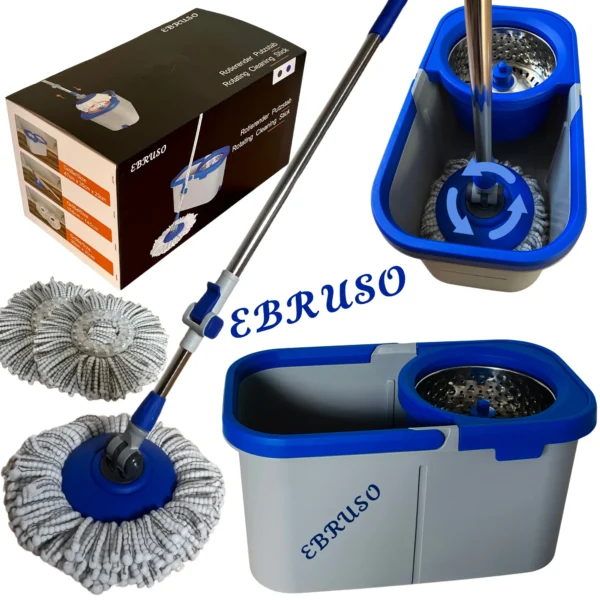 EBRUSO Putzeimer Set in blau